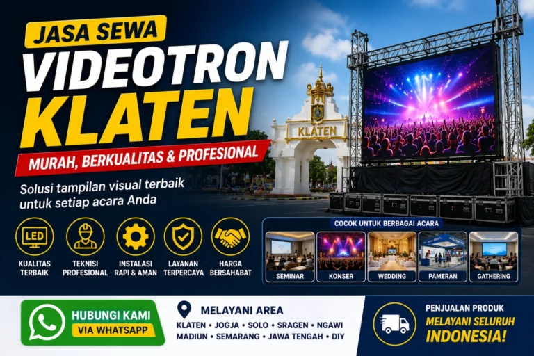 Jasa Sewa Videotron Klaten Murah untuk Berbagai Event