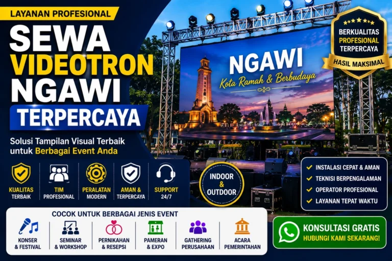 Sewa Videotron Ngawi Terpercaya untuk Berbagai Event