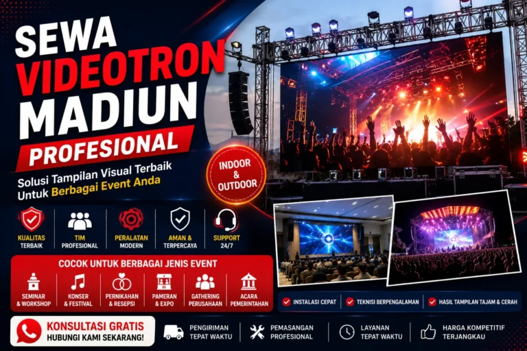 sewa videotron madiun